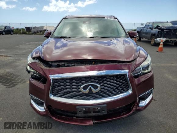 2019 Infiniti QX60 Luxe with VIN 5N1DL0MN3KC507048, listed as a Copart auction lot 47633885 with 20,743 mi miles and Salvage Title. Bid and sale history available at DreamBid. Image 5.