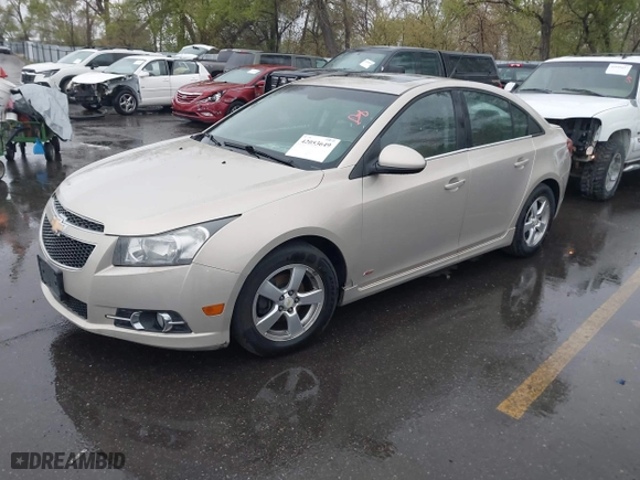 2011 Chevrolet Cruze LT w/2LT with VIN 1G1PG5S91B7233195, listed as a IAAI auction lot 42053649 with 177,877 mi miles. Bid and sale history available at carsss.com. Image 2.
