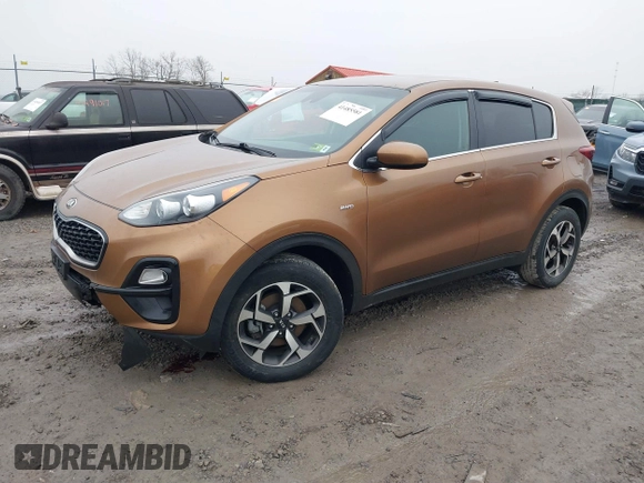 2020 Kia Sportage LX with VIN KNDPMCAC1L7807586, listed as a IAAI auction lot 41485581 with 28,941 mi miles. Bid and sale history available at carsss.com. Image 18.