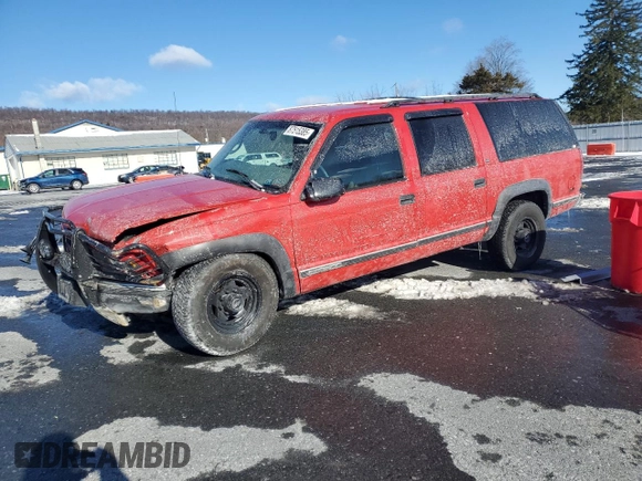 1997 GMC Suburban z VIN 3GKGK26J9VG515459, wystawiony jako Copart lot #87515385 z przebiegiem 205 982 mil mil oraz Szkoda całkowita • Salvage title. Historia ofert i sprzedaży dostępna na DreamBid. Obrazek 1.