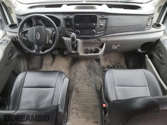 2023 Ford Transit Cargo with VIN 1FTBR1X86PKA91709, listed as a Copart auction lot 50389085 with 107,777 mi miles and Salvage title. Bid and sale history available at DreamBid. Image 8.