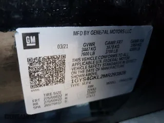 2021 Cadillac Escalade Sport Platinum with VIN 1GYS4GKL2MR293828, listed as a Copart auction lot 66546382 with 26,349 mi miles. Bid and sale history available at carsss.com. Image 10.