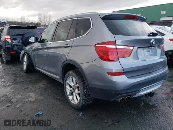 2016 BMW X3 xDrive28i with VIN 5UXWX9C52G0D76406, listed as a Copart auction lot 47112535 with Not Provided miles and Non Repairable. Bid and sale history available at DreamBid. Image 2.