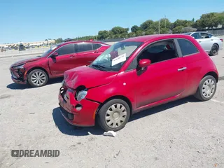 2012 FIAT 500 Pop with VIN 3C3CFFAR4CT310952, listed as a IAAI auction lot 41848520 with 93,518 mi miles. Bid and sale history available at carsss.com. Image 2.