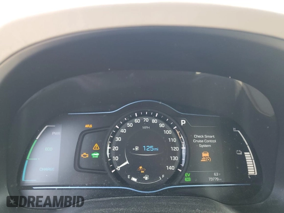 2018 Hyundai Ioniq Limited with VIN KMHC05LCXJU097276, listed as a Copart auction lot 51117795 with 73,779 mi miles and Salvage title. Bid and sale history available at DreamBid. Image 9.