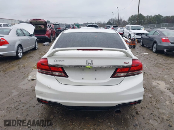 2015 Honda Civic Sedan Si with VIN 2HGFB6E58FH707610, listed as a IAAI auction lot 41420340 with 100,122 mi miles. Bid and sale history available at carsss.com. Image 16.