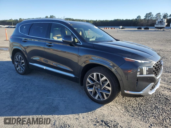 2023 Hyundai Santa Fe Calligraphy with VIN 5NMS54AL6PH573215, listed as a Copart auction lot 48081705 with 11,263 mi miles and Salvage Title. Bid and sale history available at carsss.com. Image 4.
