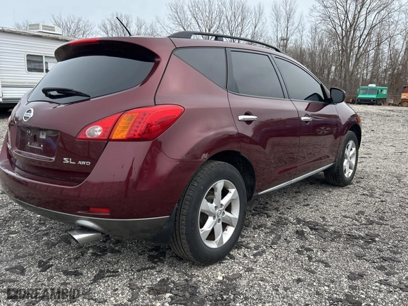 2009 Nissan Murano S with VIN JN8AZ18W19W159410, listed as a Copart auction lot 51686745 with 175,982 mi miles and Clean Title. Bid and sale history available at carsss.com. Image 4.