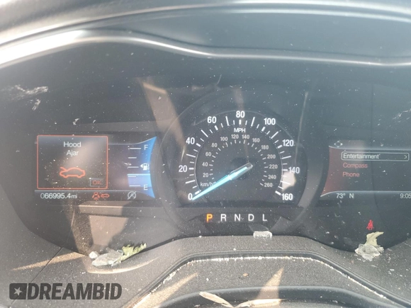 2020 Ford Fusion SEL with VIN 3FA6P0CD0LR178005, listed as a Copart auction lot 59169515 with 66,995 mi miles and Salvage title. Bid and sale history available at DreamBid. Image 9.