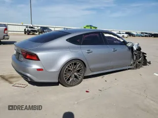 2017 Audi A7 Premium Plus with VIN WAUW2AFC6HN039280, listed as a Copart auction lot 55143424 with Not Provided miles and Salvage Title. Bid and sale history available at carsss.com. Image 3.