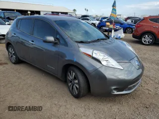 2016 Nissan LEAF S with VIN 1N4BZ0CP4GC312912, listed as a Copart auction lot 52152793 with 86,383 mi miles. Bid and sale history available at carsss.com. Image 4.