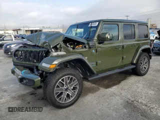 2024 Jeep Wrangler High Altitude z VIN 1C4RJXU68RW152890, wystawiony jako Copart lot #86656484 z przebiegiem 984 mil mil oraz Szkoda całkowita • Salvage title. Historia ofert i sprzedaży dostępna na DreamBid. Obrazek 1.