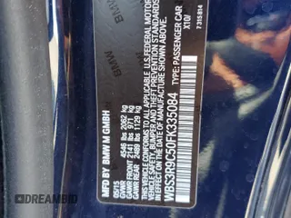 2015 BMW M4 with VIN WBS3R9C50FK335084, listed as a Copart auction lot 61962965 with 142,157 mi miles and Salvage title. Bid and sale history available at DreamBid. Image 12.
