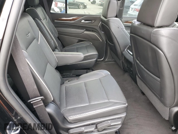 2023 Cadillac Escalade 4WD Premium Luxury with VIN 1GYS4BKL5PR388049, listed as a Copart auction lot 54626395 with 28,152 mi miles and Salvage title. Bid and sale history available at DreamBid. Image 11.