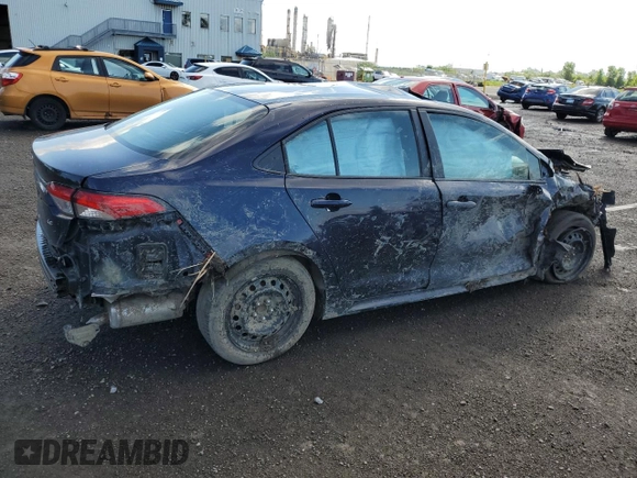 2021 Toyota Corolla L with VIN 5YFBPMBE6MP156804, listed as a Copart auction lot 59921274 with 0 mi miles and Salvage Title. Bid and sale history available at carsss.com. Image 3.