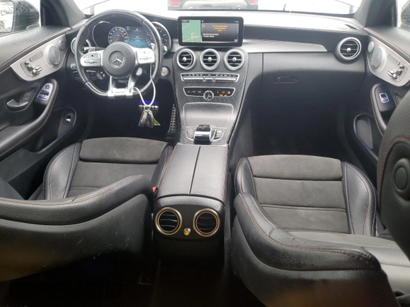 2021 Mercedes-Benz C 43 AMG with VIN W1KWJ6EB7MG081621, listed as a Copart auction lot 61350075 with 132,066 mi miles and Clean title. Bid and sale history available at DreamBid. Image 8.