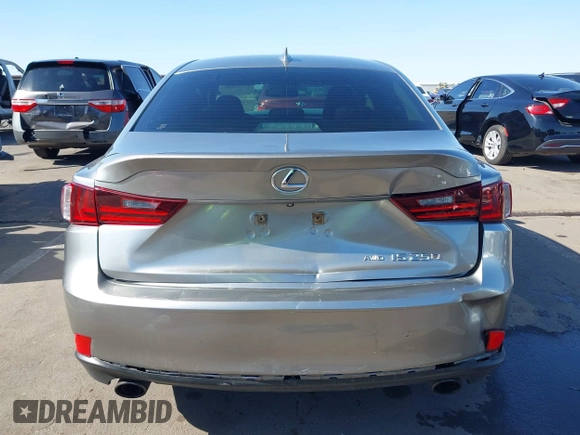 2015 Lexus IS 250 with VIN JTHCF1D23F5021139, listed as a IAAI auction lot 42105880 with 141,580 mi miles and . Bid and sale history available at DreamBid. Image 16.