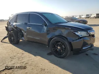 2015 Acura MDX Technology with VIN 5FRYD3H49FB012074, listed as a Copart auction lot 87838855 with 128,601 mi miles and Salvage Title. Bid and sale history available at DreamBid. Image 4.