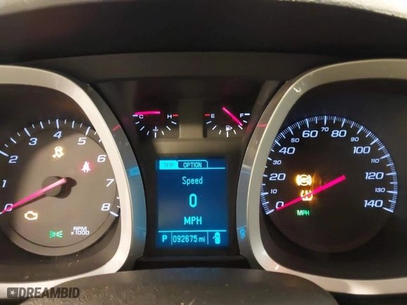 2016 Chevrolet Equinox LT with VIN 2GNALCEK8G1177005, listed as a IAAI auction lot 41732991 with 92,675 mi miles. Bid and sale history available at carsss.com. Image 7.