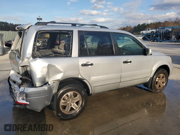 2005 Honda Pilot EX with VIN 5FNYF18425B040815, listed as a Copart auction lot 85484094 with 189,149 mi miles and Salvage Title. Bid and sale history available at DreamBid. Image 3.