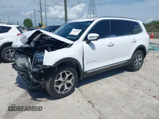 2022 Kia Telluride EX z VIN 5XYP34HC4NG319365, wystawiony jako IAAI lot #41910029 z przebiegiem 27 338 mil mil oraz . Historia ofert i sprzedaży dostępna na DreamBid. Obrazek 2.