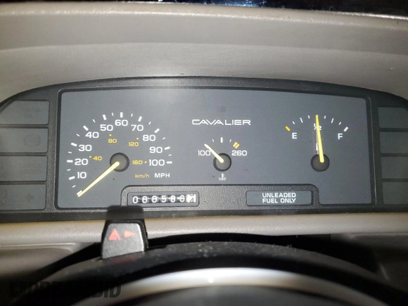 1993 Chevrolet Cavalier with VIN 1G1JC8442P7338095, listed as a Copart auction lot 84003564 with 60,536 mi miles and Salvage Title. Bid and sale history available at DreamBid. Image 9.