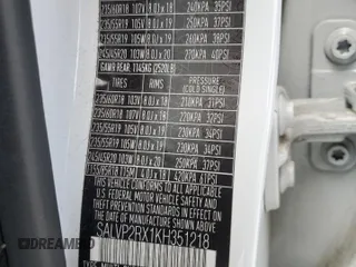 2019 Land Rover Range Rover Evoque SE с VIN SALVP2RX1KH351218, выставлен на аукционе Copart как лот 55750405 с пробегом 85 660 миль миль и Списание • Salvage title. История ставок и продаж доступна на DreamBid. Изображение 13.