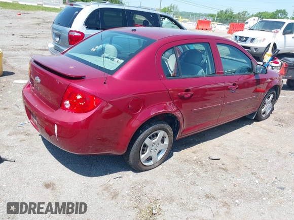 2008 Chevrolet Cobalt LT with VIN 1G1AL58F887212836, listed as a IAAI auction lot 42146500 with 91,794 mi miles and . Bid and sale history available at DreamBid. Image 4.