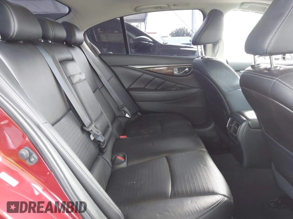 2015 Infiniti Q50 Premium with VIN JN1BV7AP7FM335405, listed as a IAAI auction lot 41502424 with 76,517 mi miles and . Bid and sale history available at DreamBid. Image 8.