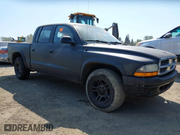2004 Dodge Dakota SLT with VIN 1D7HL48N44S671513, listed as a IAAI auction lot 42098169 with 189,177 mi miles. Bid and sale history available at carsss.com. Image 1.