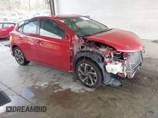 2018 Toyota Corolla iM with VIN JTNKARJE0JJ570642, listed as a IAAI auction lot 41166080 with 76,286 mi miles. Bid and sale history available at carsss.com. Image 1.