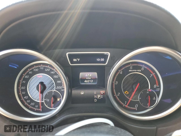 2017 Mercedes-Benz GLS 63 AMG with VIN 4JGDF7FE7HA817589, listed as a Copart auction lot 60406714 with 46,213 mi miles and Salvage Title. Bid and sale history available at DreamBid. Image 9.