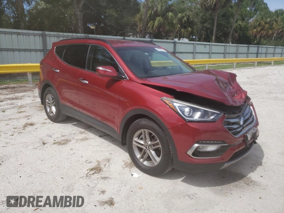 2018 Hyundai Santa Fe 2.4L with VIN 5XYZU3LB4JG508929, listed as a Copart auction lot 63962125 with 51,334 mi miles and Salvage title. Bid and sale history available at DreamBid. Image 4.