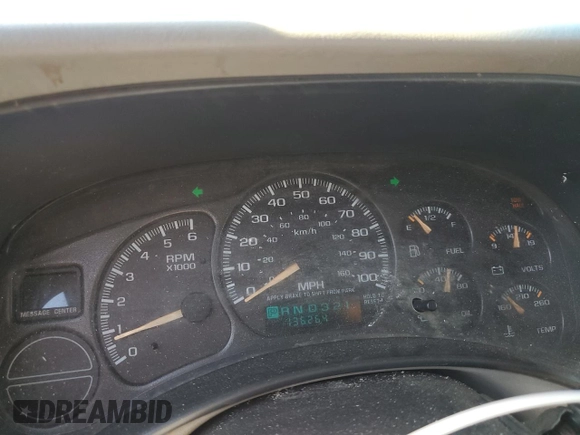 2001 GMC Yukon SLT z VIN 1GKEC13T21J264040, wystawiony jako Copart lot #46282145 z przebiegiem 136 264 mil mil oraz Szkoda całkowita • Salvage title. Historia ofert i sprzedaży dostępna na DreamBid. Obrazek 9.