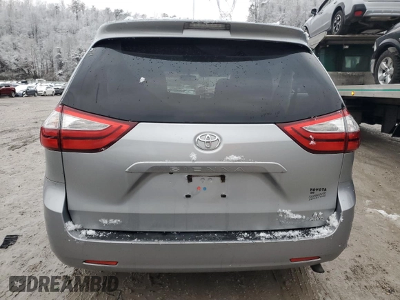 2017 Toyota Sienna LE with VIN 5TDJZ3DC5HS187003, listed as a Copart auction lot 84182284 with 85,045 mi miles and Salvage Title. Bid and sale history available at carsss.com. Image 6.