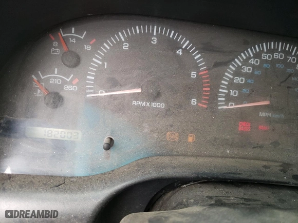 1998 Dodge Ram 1500 with VIN 3B7HC13Y1WG164072, listed as a Copart auction lot 51119665 with 182,003 mi miles and Clean Title. Bid and sale history available at carsss.com. Image 9.