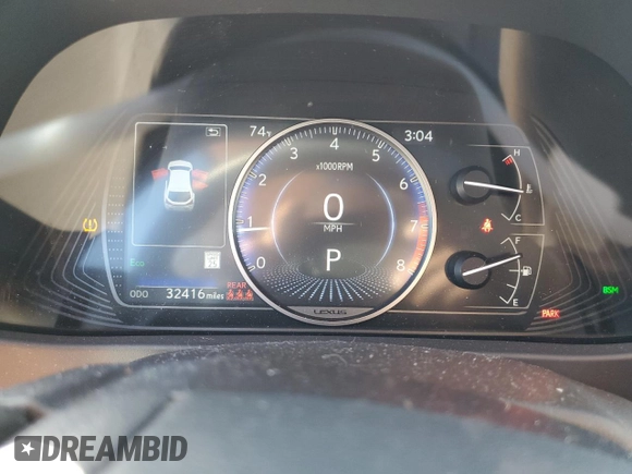 2021 Lexus UX 200 with VIN JTHP3JBH2M2044864, listed as a Copart auction lot 83703364 with 32,416 mi miles and Salvage title. Bid and sale history available at DreamBid. Image 9.