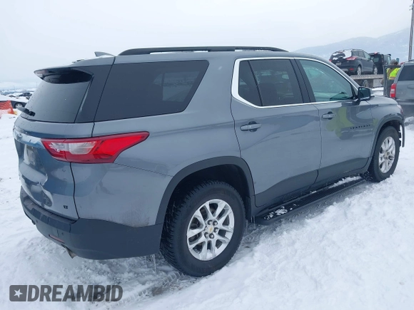 2020 Chevrolet Traverse LT Cloth with VIN 1GNEVGKW5LJ313942, listed as a IAAI auction lot 41465413 with 49,657 mi miles and . Bid and sale history available at DreamBid. Image 4.