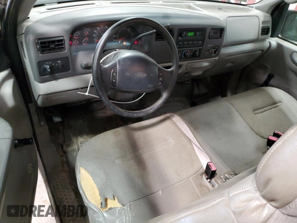 2000 Ford Super Duty F-250 XL with VIN 1FTNX20L7YEB72760, listed as a Copart auction lot 83383404 with 153,249 mi miles and Clean Title. Bid and sale history available at carsss.com. Image 8.