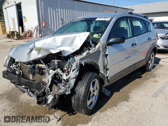 2007 Pontiac Vibe with VIN 5Y2SL65847Z401185, listed as a Copart auction lot 76122924 with 97,215 mi miles and Salvage Title. Bid and sale history available at carsss.com. Image 1.