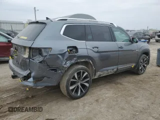 2024 Volkswagen Atlas SEL Premium R-Line with VIN 1V2FR2CA1RC520945, listed as a Copart auction lot 44778565 with 25,003 mi miles and Salvage title. Bid and sale history available at DreamBid. Image 3.