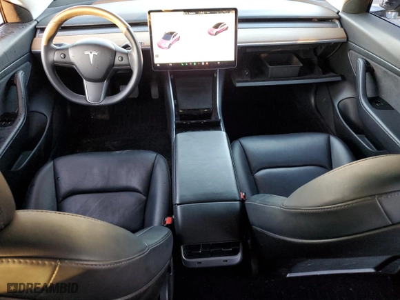 2020 Tesla Model 3 Standard Range Plus with VIN 5YJ3E1EA7LF658524, listed as a Copart auction lot 88578255 with NaN miles and Salvage Title. Bid and sale history available at carsss.com. Image 8.