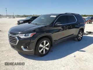 2020 Chevrolet Traverse LT Leather with VIN 1GNERHKWXLJ166754, listed as a Copart auction lot 48975905 with 90,401 mi miles and Salvage Title. Bid and sale history available at carsss.com. Image 1.