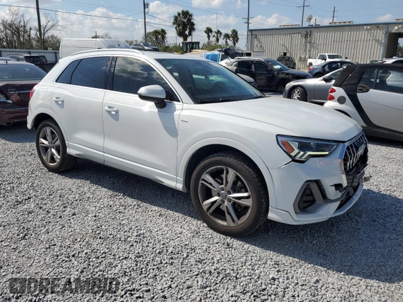 2019 Audi Q3 S line Premium Plus with VIN WA1EECF33K1071226, listed as a Copart auction lot 44584645 with 66,610 mi miles and Non Repairable. Bid and sale history available at carsss.com. Image 4.