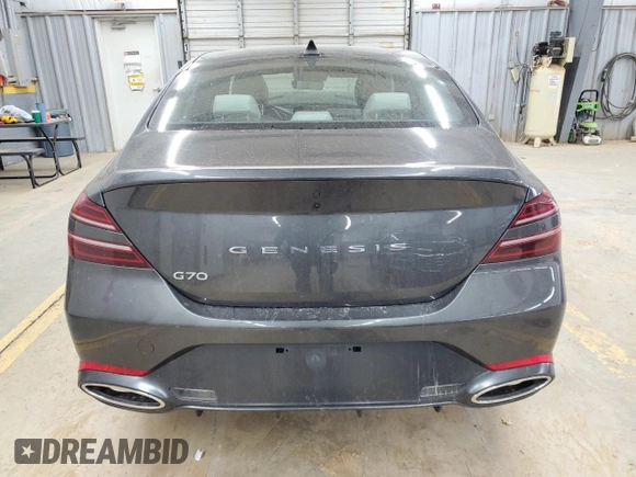 2024 Genesis G70 2.5T with VIN KMTG34SC4RU142461, listed as a Copart auction lot 83455334 with 17,676 mi miles and Salvage Title. Bid and sale history available at carsss.com. Image 6.