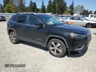 2020 Jeep Cherokee Limited with VIN 1C4PJLDB5LD654322, listed as a Copart auction lot 55511785 with 80,098 mi miles and Salvage title. Bid and sale history available at DreamBid. Image 4.