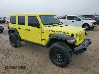 2022 Jeep Wrangler Unlimited Sport with VIN 1C4HJXDG9NW249658, listed as a Copart auction lot 41460745 with Not Provided miles and Non Repairable. Bid and sale history available at DreamBid. Image 4.