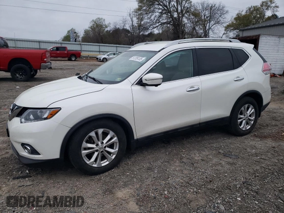 2015 Nissan Rogue SV with VIN 5N1AT2MVXFC805004, listed as a Copart auction lot 51209135 with 125,639 mi miles and Salvage Title. Bid and sale history available at DreamBid. Image 1.