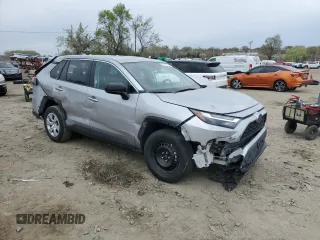 2024 Toyota RAV4 LE with VIN 2T3F1RFV4RW468000, listed as a Copart auction lot 52670895 with 22,419 mi miles and Non Repairable. Bid and sale history available at carsss.com. Image 4.