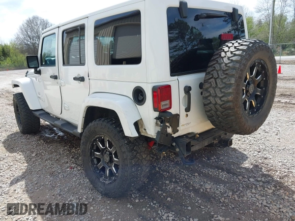 2017 Jeep Wrangler Unlimited Sahara with VIN 1C4BJWEG8HL734572, listed as a IAAI auction lot 41863636 with 123,979 mi miles. Bid and sale history available at carsss.com. Image 6.